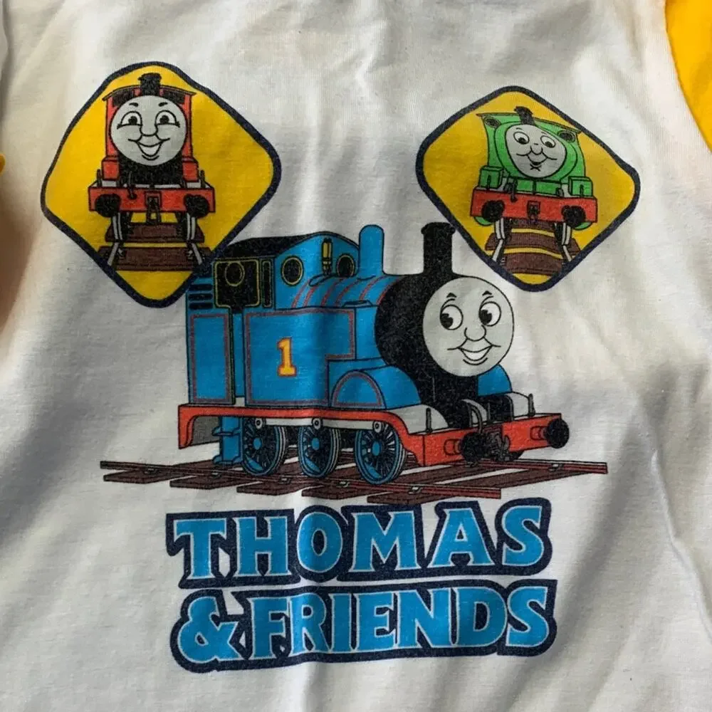 Thomas & Friends size 24 m 2t y2k vintage long sleeve train Graphic T-Shirt